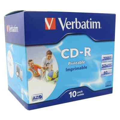 Verbatim Cd-r Imprimible 12cm 700mb80min 52x Pk10